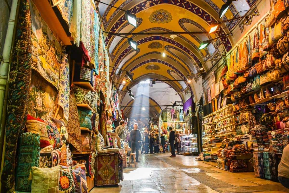 A view inside the Grand Bazaar in Istanbul, Turkiye. 