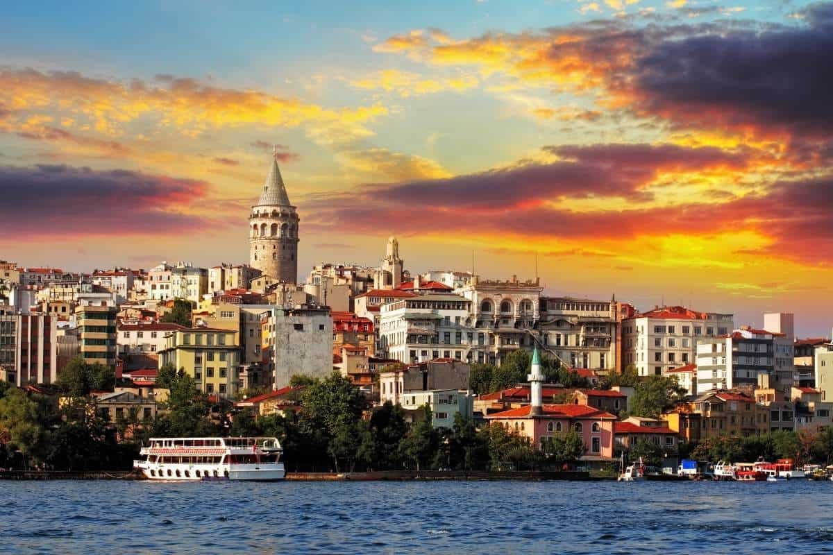 Sunset in Istanbul Turkey