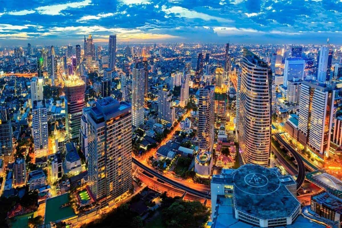 Bangkok Downtown Aerial