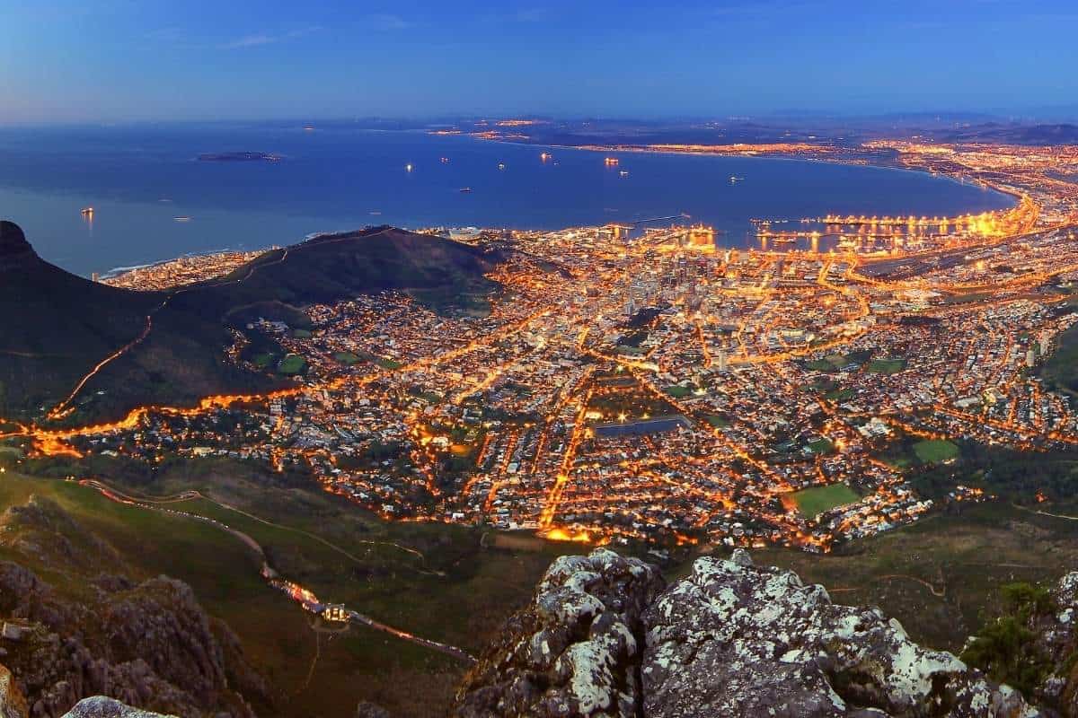 Cape Town South Africa -  included in our trivia for facts about world capitals