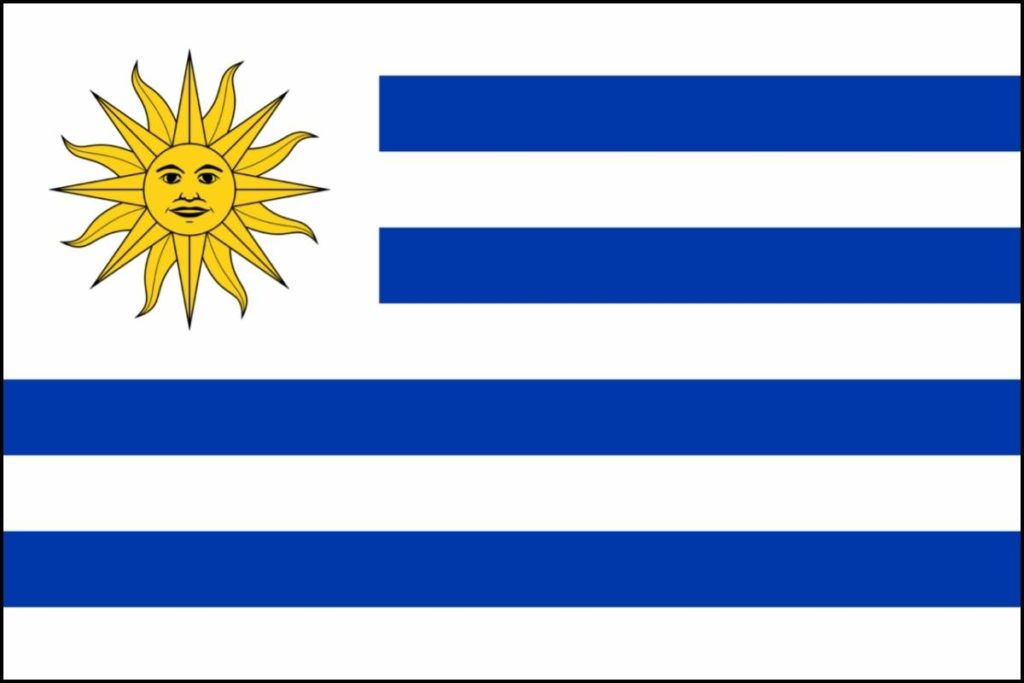Flags of South America - Uruguay