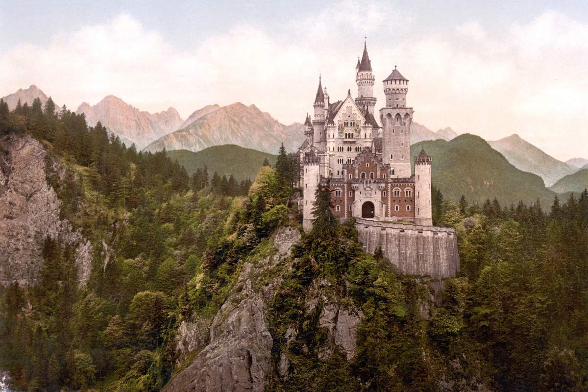 Neuschwanstein Castle in Bavaria, Germany - one of the most famous castles of the world