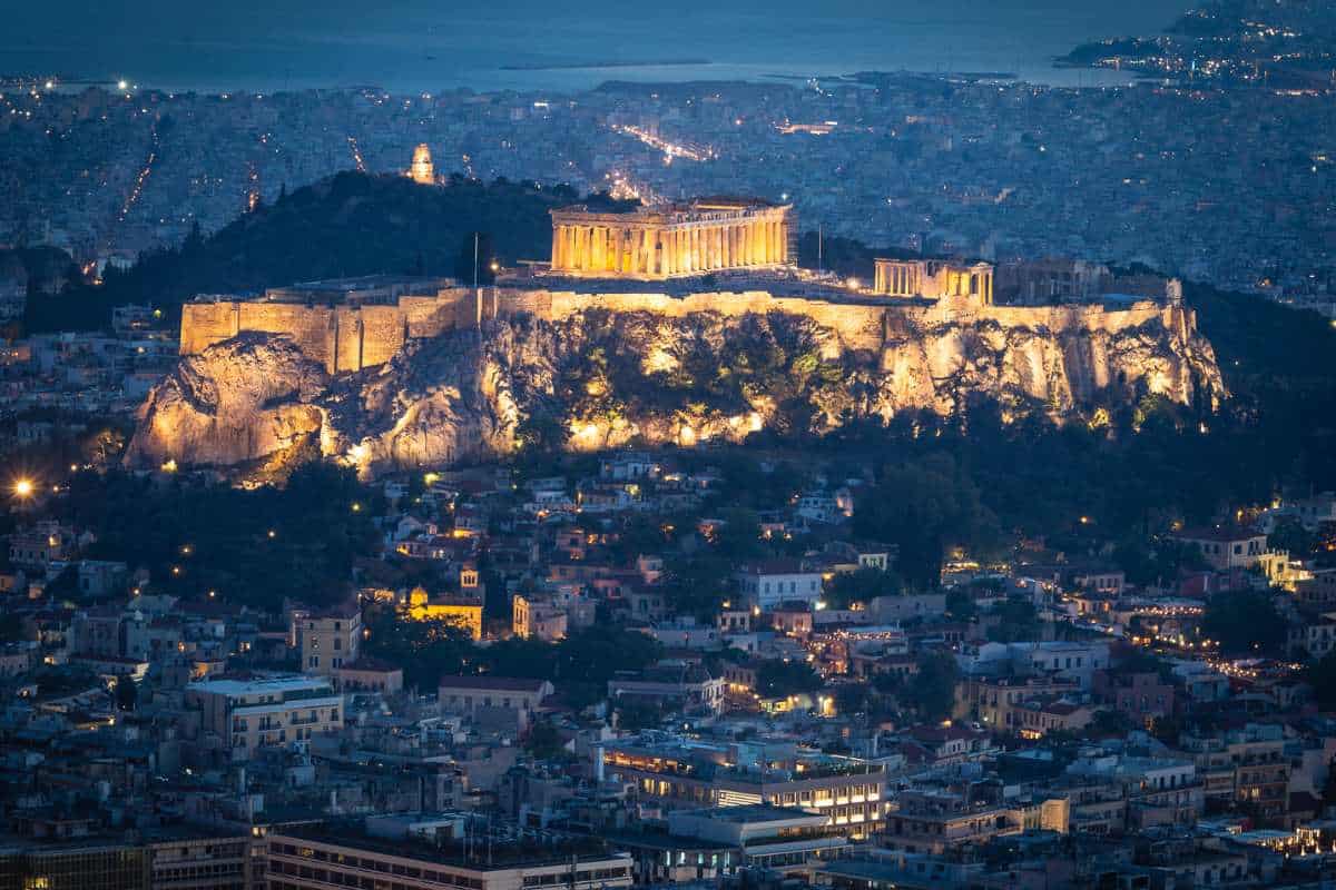 A famous European landmark - The Acropolis in Athens, Greece