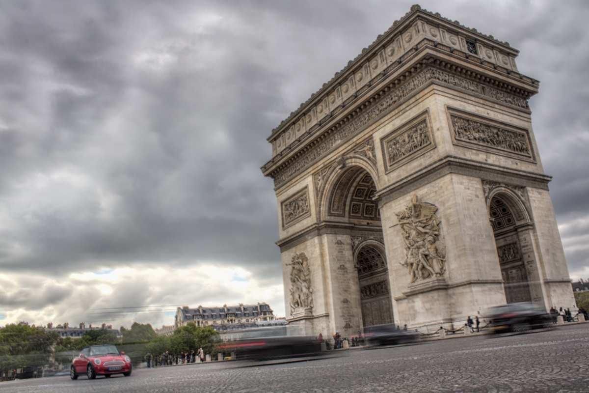 A famous European landmark - Arc de Triomphe is one of the famous landmarks in Europe