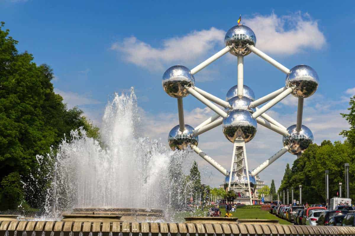 Atomium in Brussels - famous landmarks in Europe.