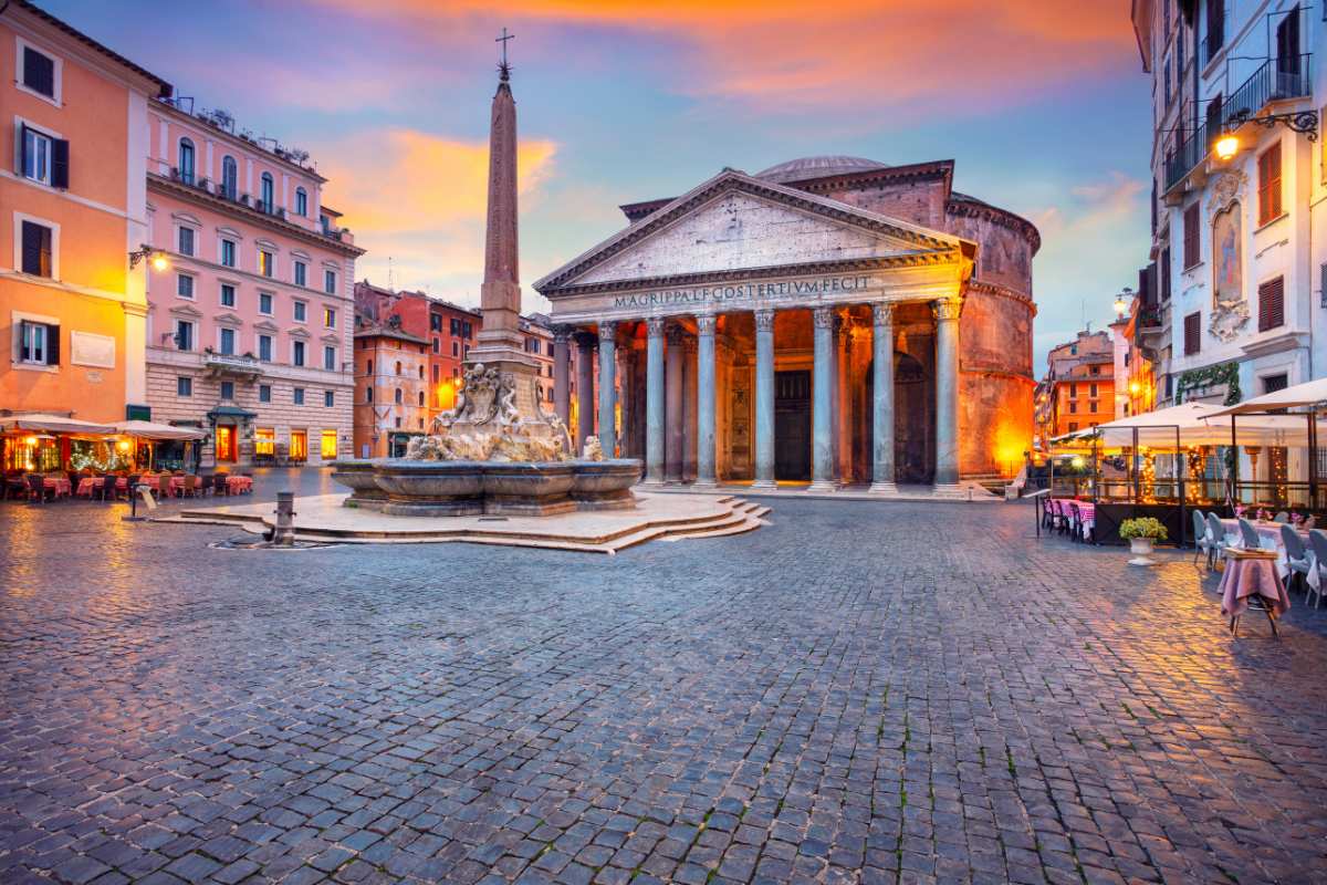 Pantheon in Rome - one of the famous landmarks in Europe