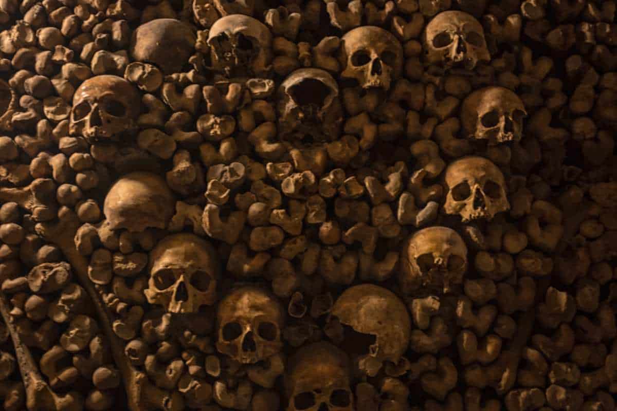Paris Catacombs - one of the famous landmarks in Europe