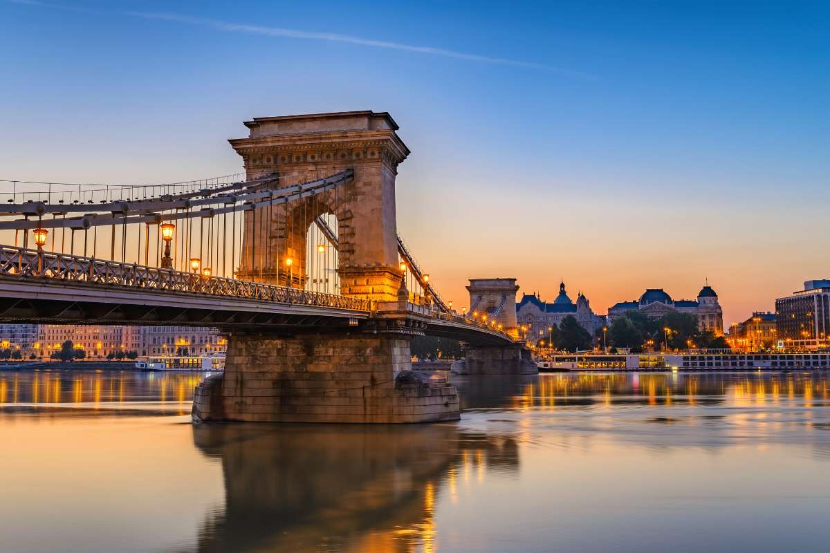 Chain bridge connecting Buda to pest