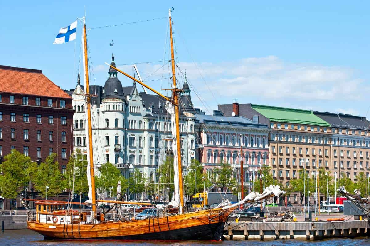 The waterfront in Helsinki, Finland
