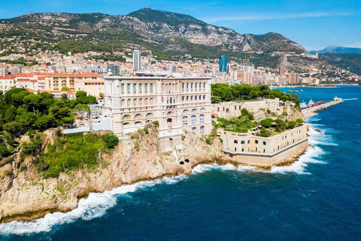 The coastline of Monaco